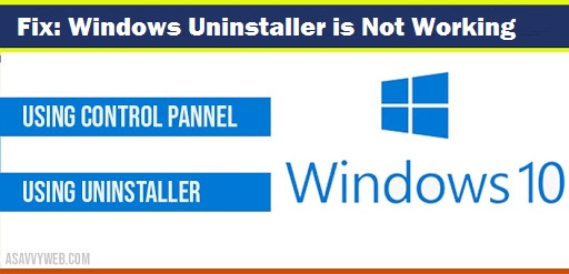 Fix: Windows Uninstaller is Not Working – karen jodes blog