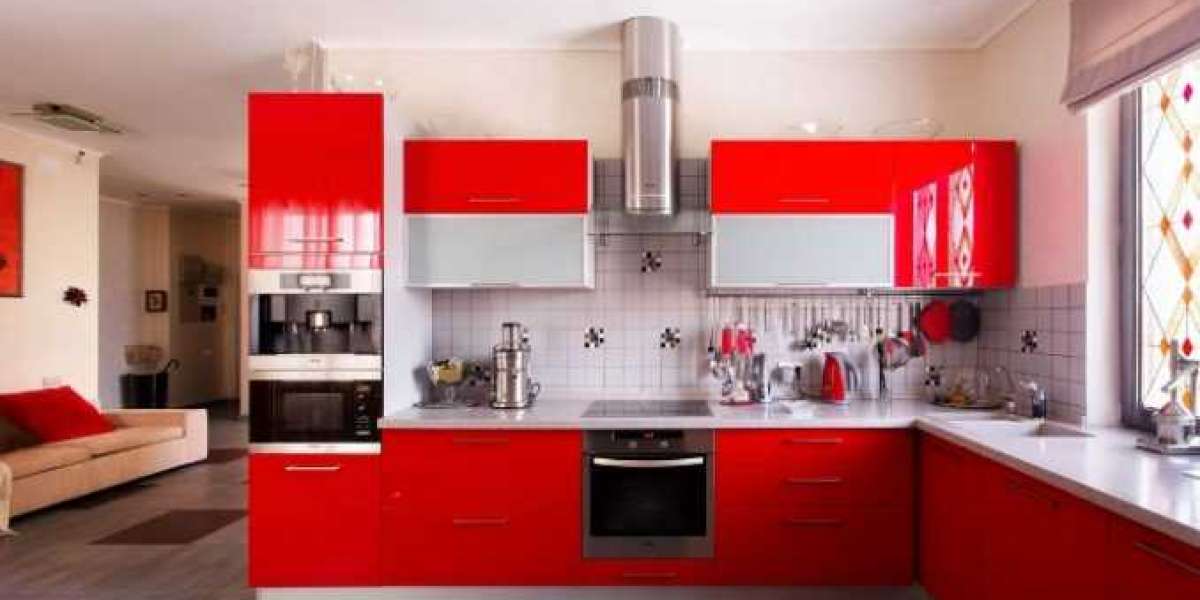 More explaination about red kitchen cabinets