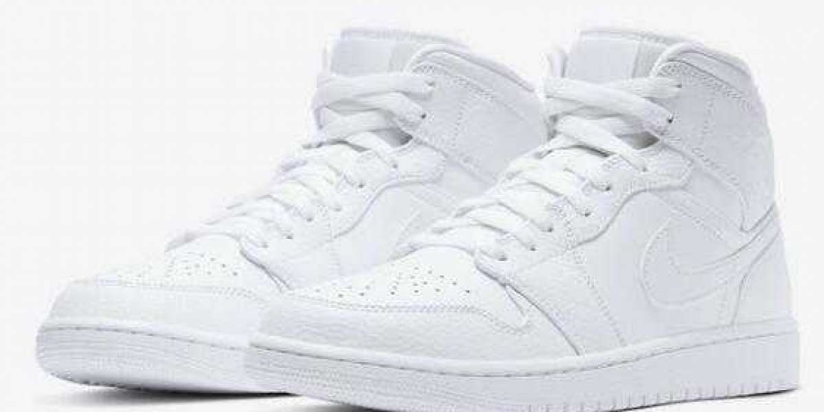 Jordan 1 Mid Chalk White 554724-130 Very Nice and Affordable :)