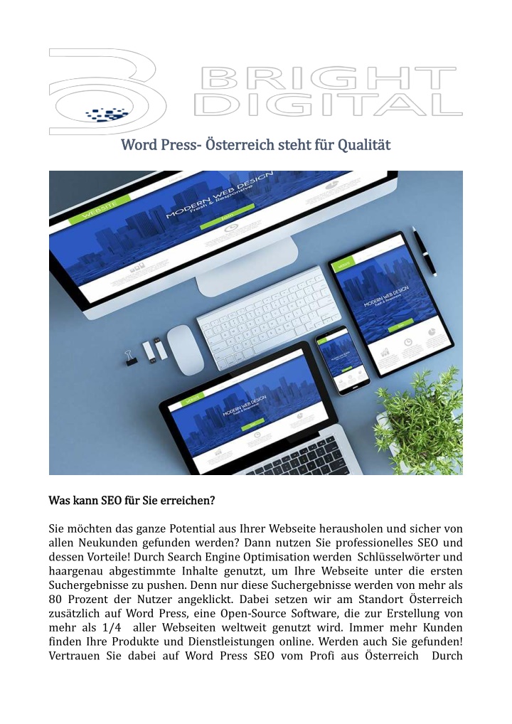 Word Press- Österreich steht für Qualität