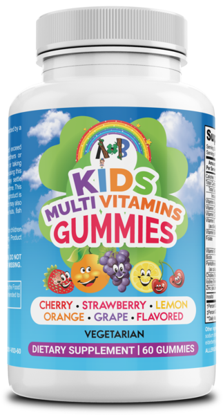 Buy Best Organic Immune Multi Vitamins Gummies for Kids – A+B Supplements