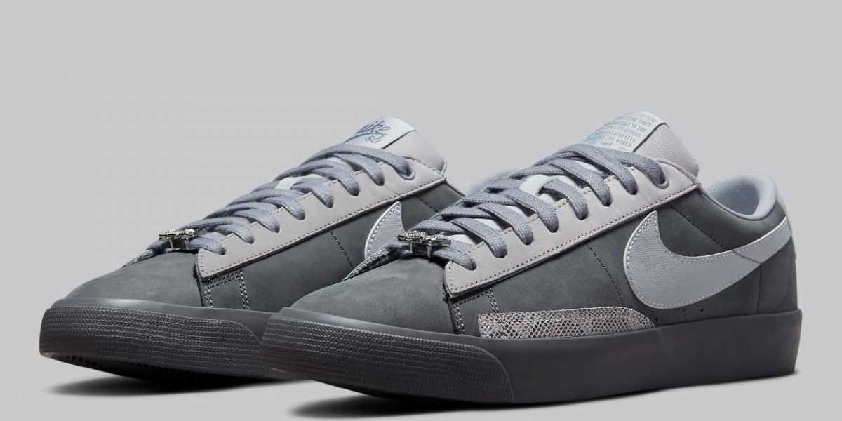 DN3754-001 FORCENT AGAINST RIGHTS x Nike SB Blazer Low "Grey" will be released on December 20