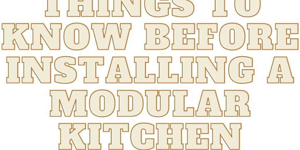Keep this in mind when installing the Modular kitchen.