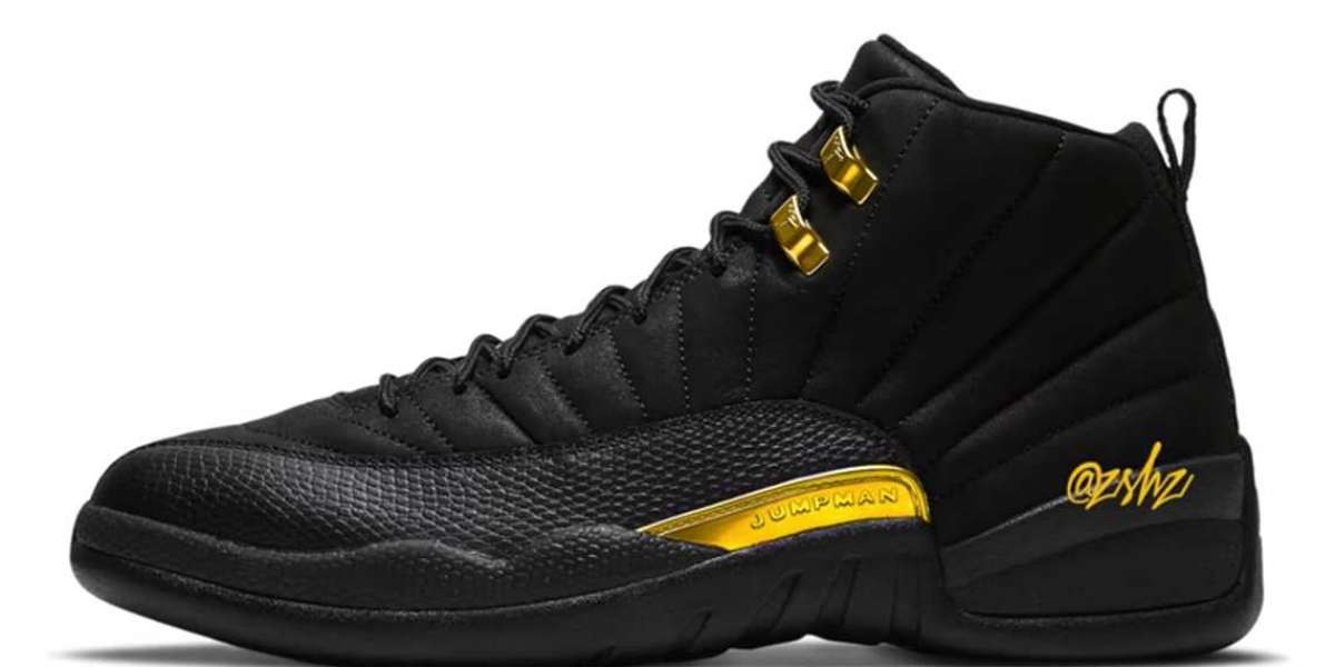 2022 Latest Air Jordan 12 "Black/Gold" Releases October 15th