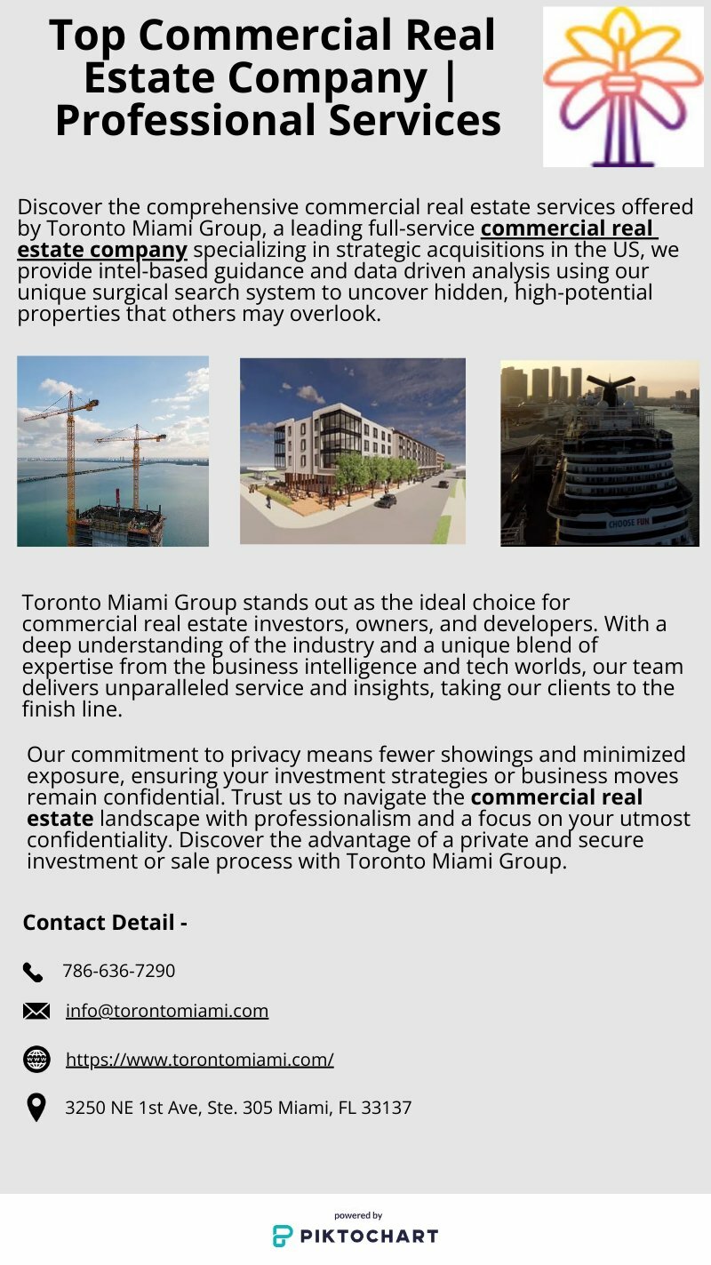 Top Commercial Real Estate Company | Professional Services | Piktochart Visual Editor