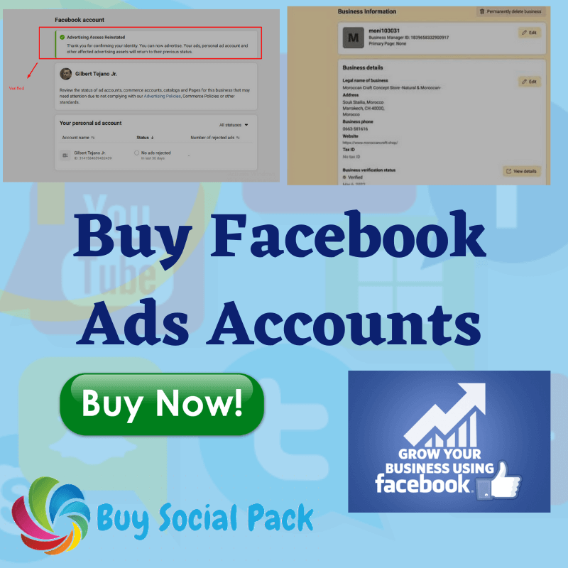 Buy Facebook Ads Accounts - Buy Social Pack