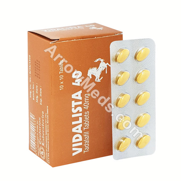 Vidalista 40 mg (Generic Cialis) | Buy online with 25% OFF