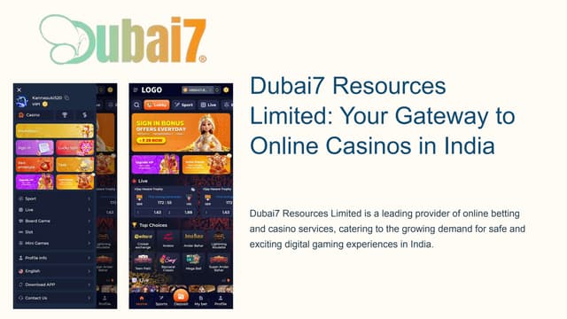 Online Casinos in India- Dubai7 Resources Limited | PPT