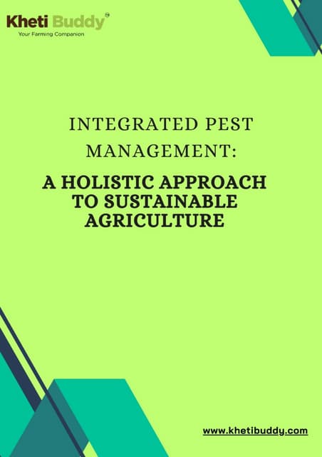 Integrated Pest Management Sustainable Agriculture | PDF