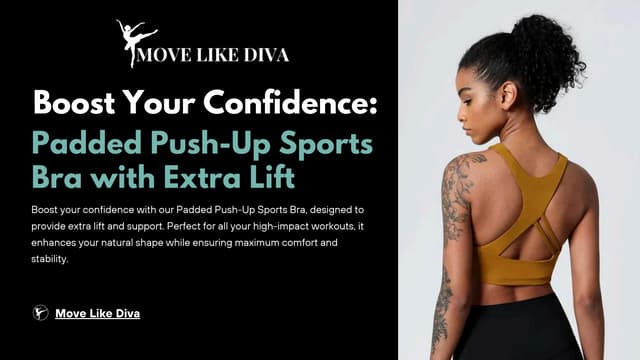 Boost Your Confidence Padded Push-Up Sports Bra with Extra Lift | PPT