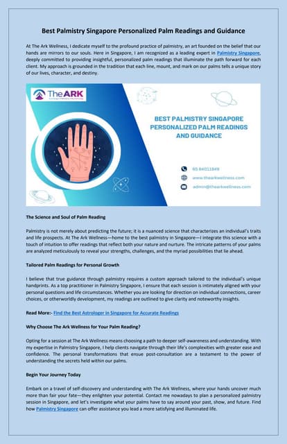 Palmistry Singapore Experienced Palm Readers and Insightful Life Guidance | PDF