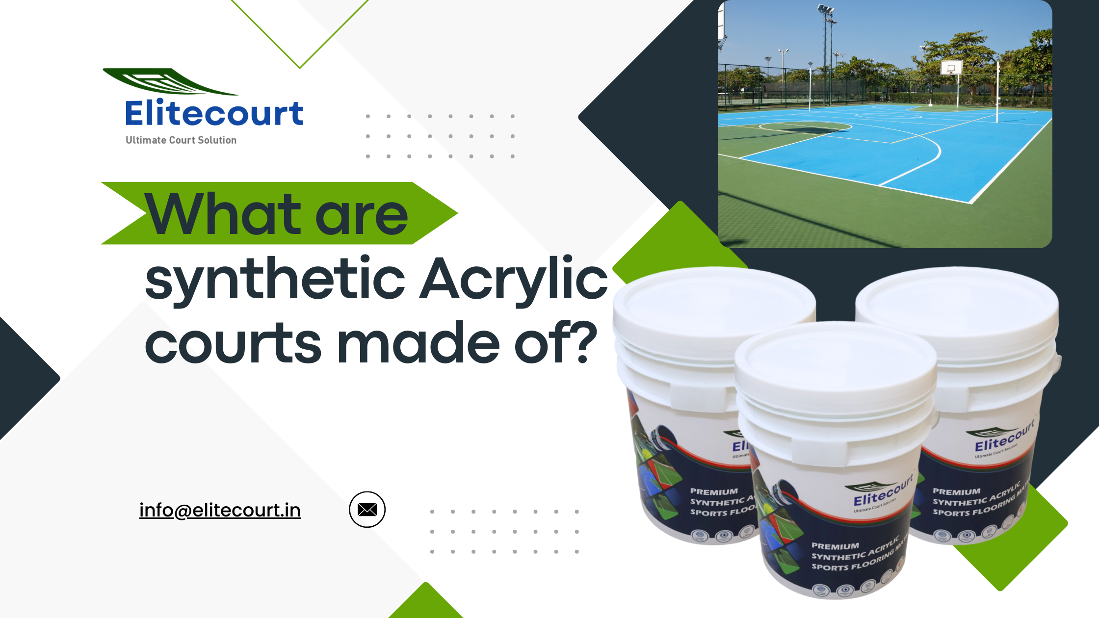 What are synthetic Acrylic courts made of? - Elitecourt