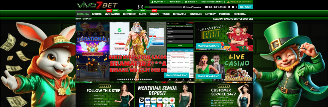 Bandar Judi Online Slot Gacor Mendunia VIVO7BET Cover Image